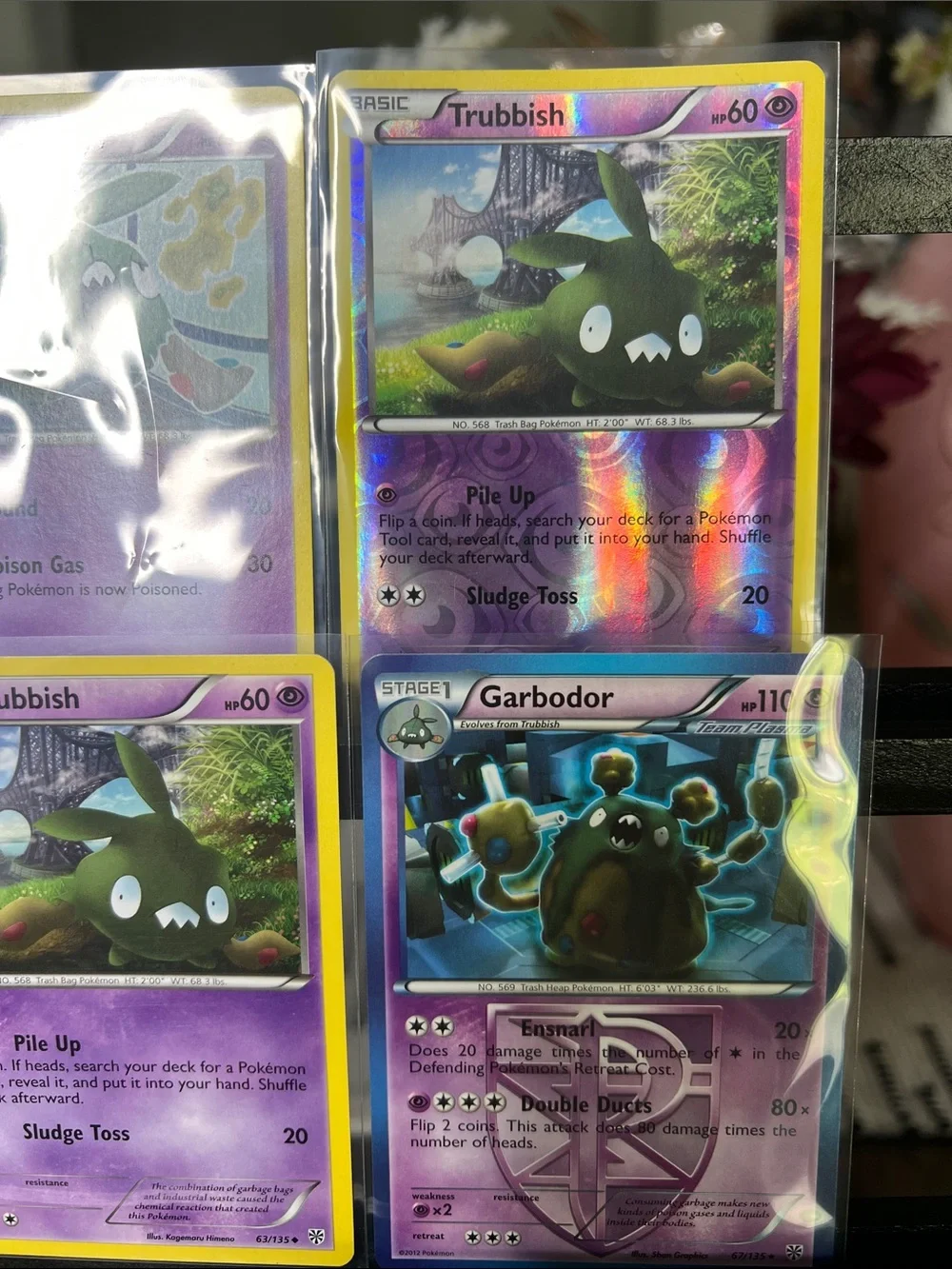 Pokemon TCG Trubbish & Garbodor Holo/Reg 6 Card Lot